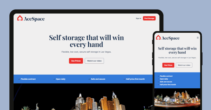 Storefront redesign