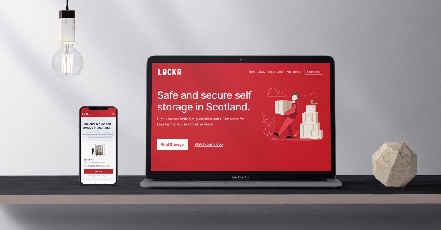 Self storage website